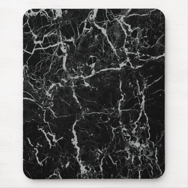 Mousepad moderno, preto, cinza, abstrato (Frente)