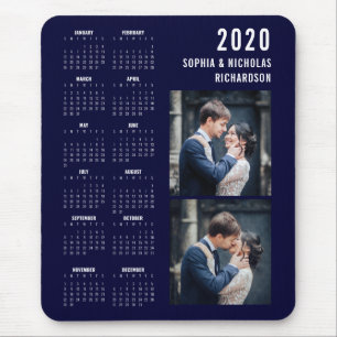 Mousepad Moderno profissional  Dois Calendário do Marinho 