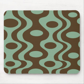 Mousepad moderno retro - verde e Brown