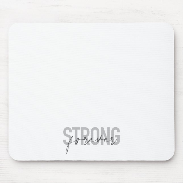 Mousepad Moderno, simples, elegante design forte para sempr (Frente)