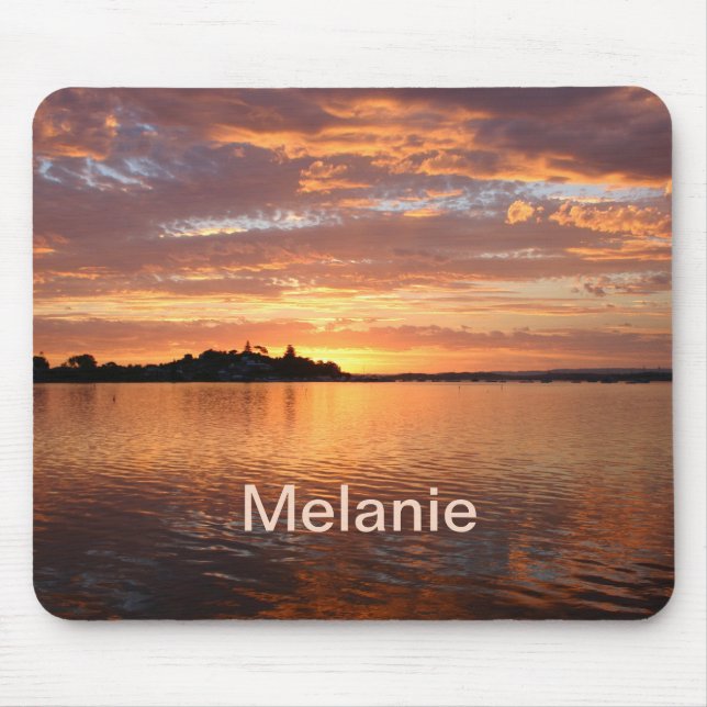 Mousepad Modo de Exibição Personalizado do Sunset Lake (Frente)