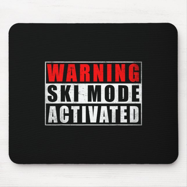 Mousepad Modo Esqui Alerta Ativado 1  (Frente)