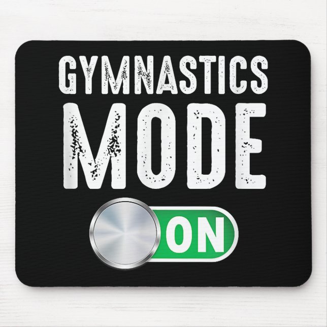 Mousepad Modo Ginástica Ativado Atleta de Ginástica Legal (Frente)