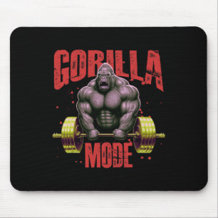 Mousepad Modo Gorila Levantamento de Peso Ginásio Treino de