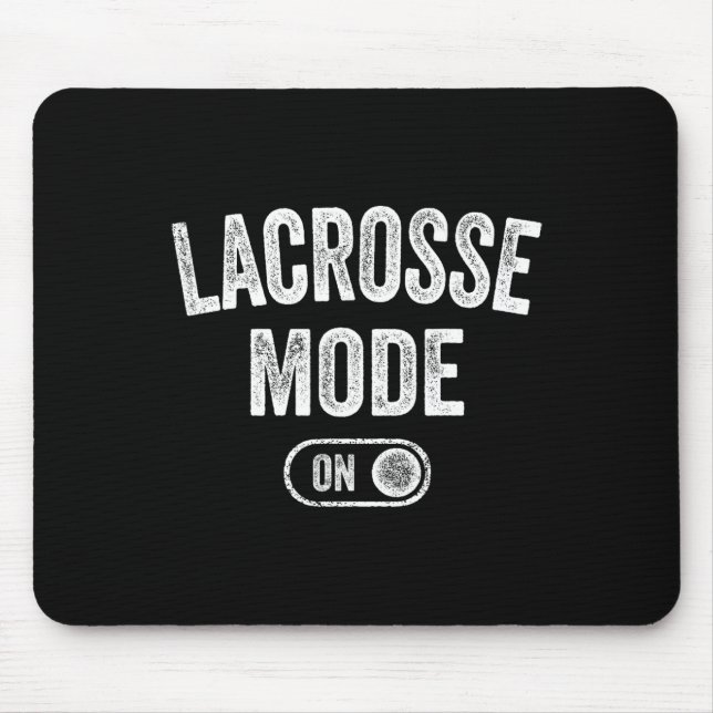 Mousepad Modo Lacrosse No Encaixe De Treinador Gift Do Joga (Frente)