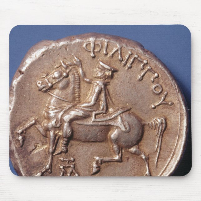 Mousepad Moeda de prata de Philip II de Macedon (Frente)