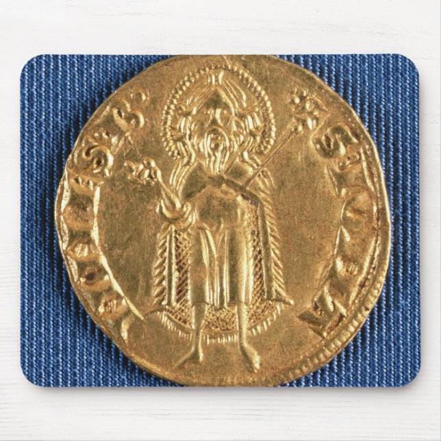 Mousepad Moeda Dourado, com St John o baptista, século XVI (Frente)