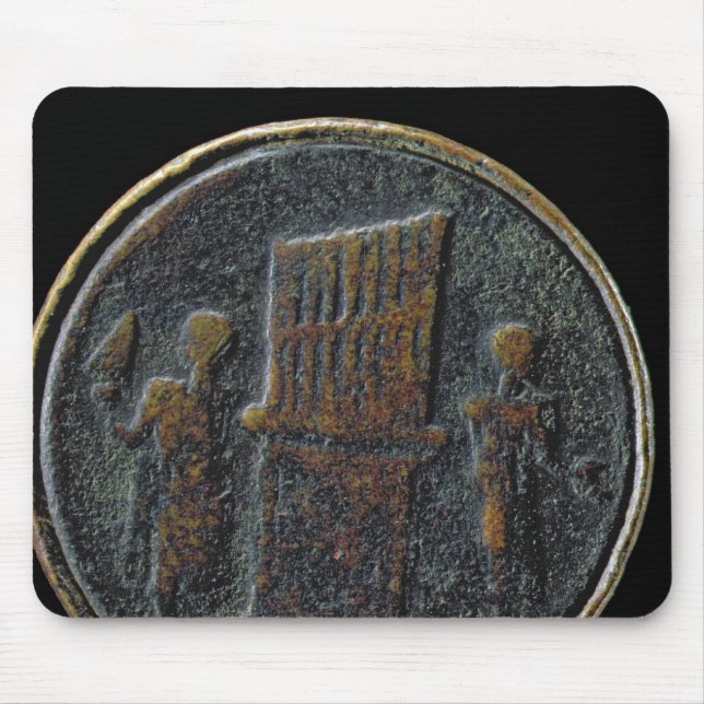 Mousepad Moeda romana que descreve um órgão (Frente)