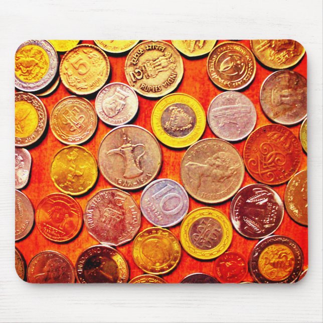 Mousepad Moedas do Mundo (Frente)