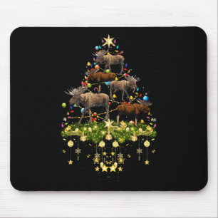 Mousepad Mogas da árvore de Natal Luzes de Natal Mose Xmas