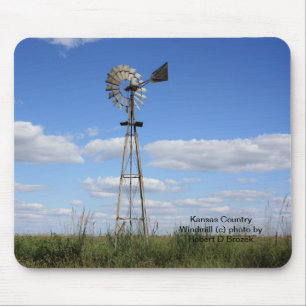 Mousepad Moinho de vento do país de Kansas