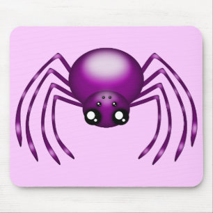 Mousepad Moinhos de aranha roxos, de desenho animado