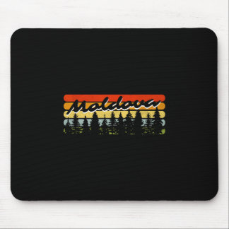 Mousepad Moldova Forest Sunset Trees Cabin Vacation Souveni