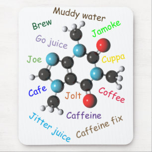 Mousepad Molécula da cafeína