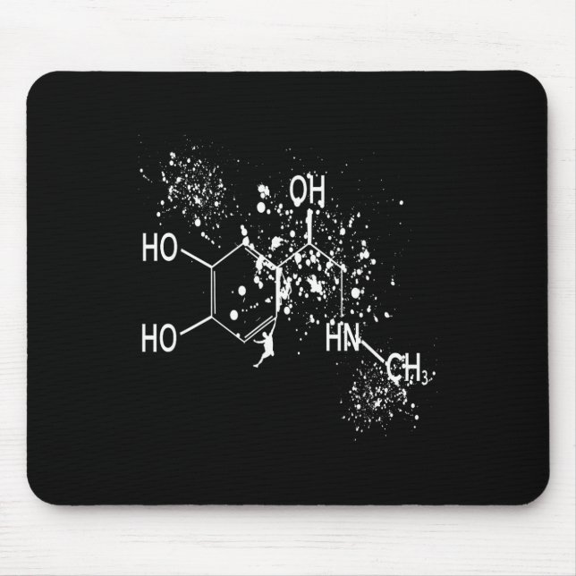 Mousepad Molecula de Dopamina Escalador Humor de Ciência Bo (Frente)