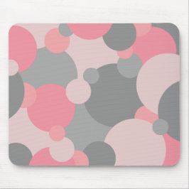 Mousepad Moléculas de cinza rosa para o mouse