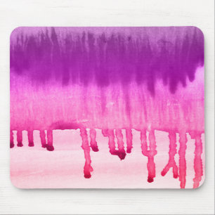 Mousepad Molho de Aquarela Puro, Rosa Moderno