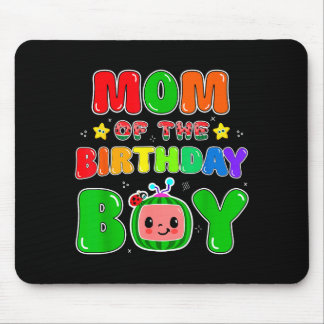Mousepad Mom Of The Birthday Boy Funny Melon Family Party M