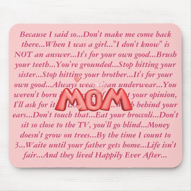 Mousepad MOMisms… (Frente)