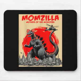 Mousepad Momzilla mãe de monstros retrô vintage mamãe