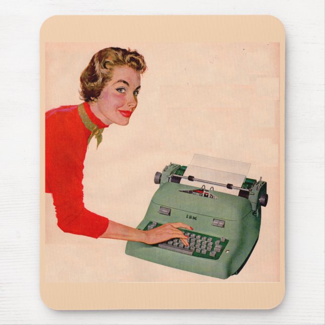Mousepad Mona e sua nova máquina de escrever (Frente)