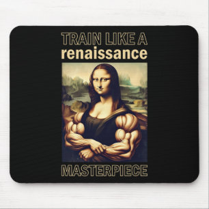 Mousepad Mona Lisa Bodybuilding Muscle Gym Weising Wo