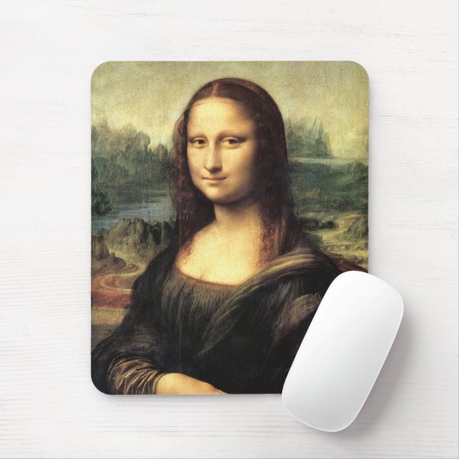 Mousepad Mona Lisa Leonardo da Vinci (Com mouse)