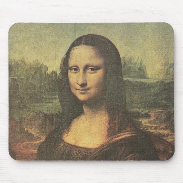 Mousepad Mona Lisa Leonardo da Vinci de Belas Arte (Frente)