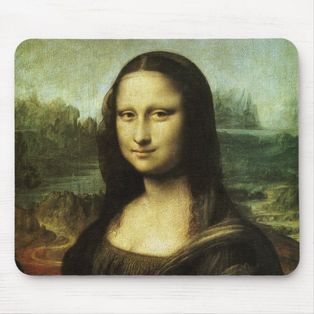 Mousepad Mona Lisa por Leonardo da Vinci, Arte Renascentist (Frente)