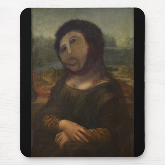 Mousepad Mona restaurada Lisa (Frente)
