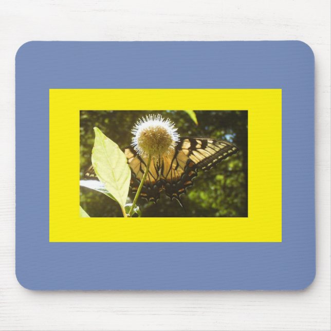 Mousepad Monarca Amarela Flor (Frente)