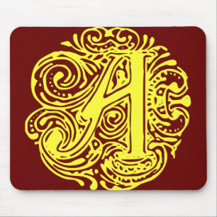 Mousepad Monarquia Amarelo "A"