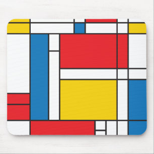 Mousepad Mondrian moderno inspirou o teste padrão gráfico