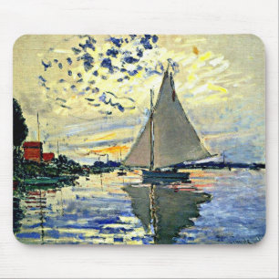 Mousepad Monet - Barco à vela em le Petit Gennevilliers
