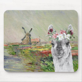 Mousepad Monet Champ Tulipes e Lama Rico