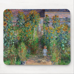 Mousepad Monet Garden Vetheuil Impressionim Pintura