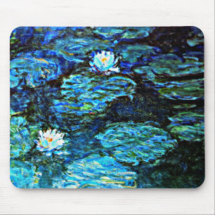 Mousepad Monet - Líquidos de Água Azul