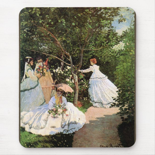 Mousepad Monet - Mulheres no Jardim (Frente)