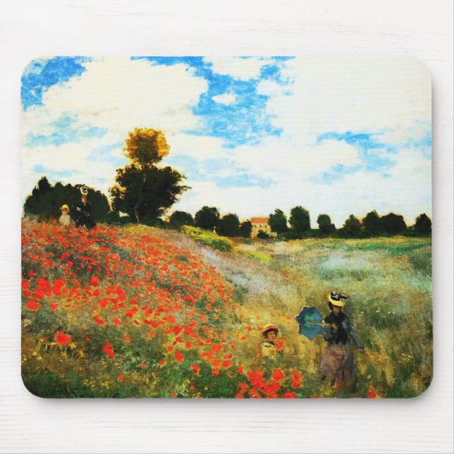 Mousepad Monet-Papoilas de Claude em Argenteuil (Frente)