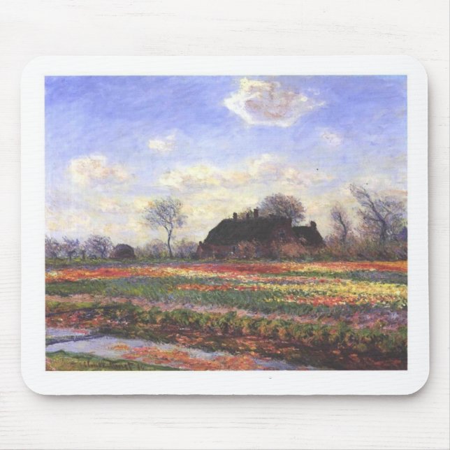 Mousepad Monet-Tulpenfelder em Sassenheim-1886 (Frente)