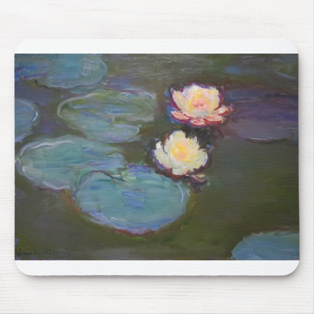 Mousepad Monet Water Lily Lily Pond Waterlily Painting (Frente)
