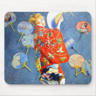 Mousepad Monet Woman em Figurino Japonês