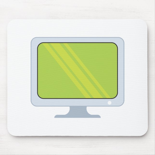 Mousepad monitor de pc de tela plana design vetorial (Frente)