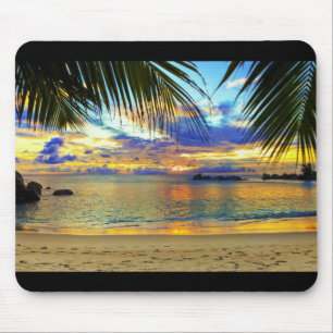 Mousepad Monitor panorâmico "Paradise Beach"