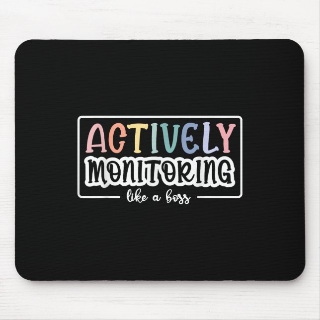 Mousepad Monitoramento Ativo Como Um Teste De Professora En (Frente)