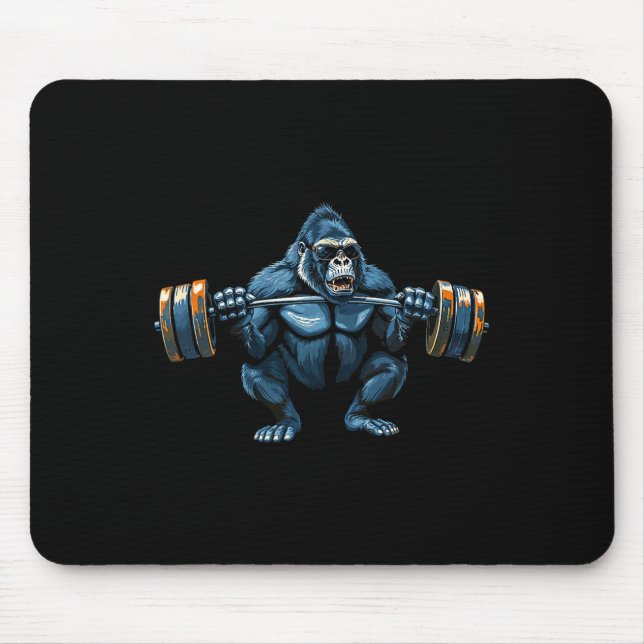 Mousepad Monkey Gorilla Bodybuilding Musical Malhação Gym 1 (Frente)