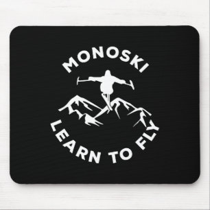 Mousepad Mono Ski Aprenda a Voar Para Skiing Esportes Adapt