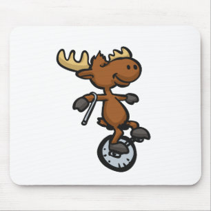 Mousepad Monociclo moose escolher cor de fundo