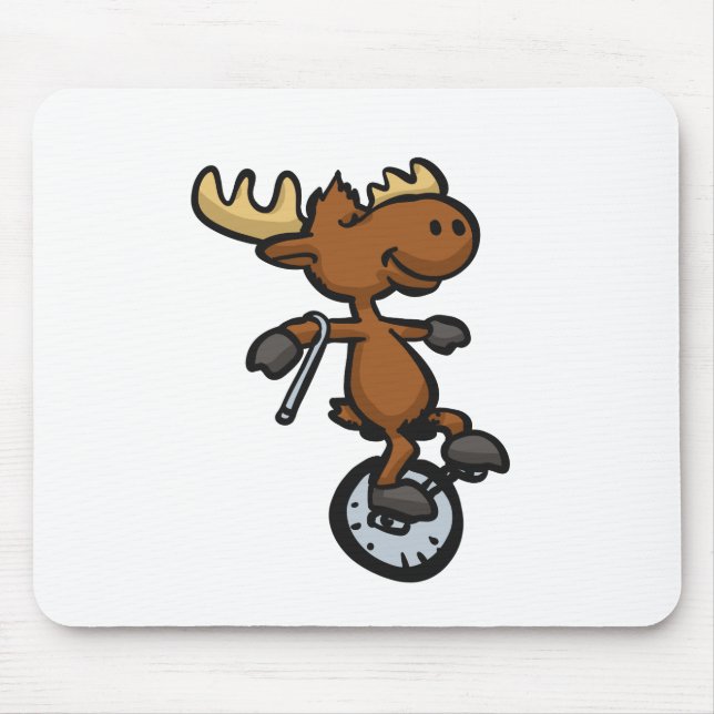 Mousepad Monociclo moose | escolher cor de fundo (Frente)