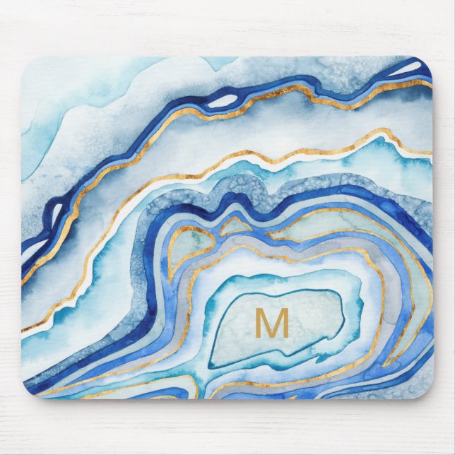Mousepad Monograma | Agato de cobalto II (Frente)